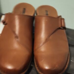 Clarks Brown Leather Loafers Slip-Ons (D-23)